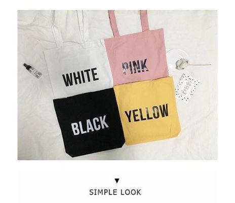 Vida escolar diária Bolsa de algodão orgânico de lona de algodão orgânico para compras reutilizáveis