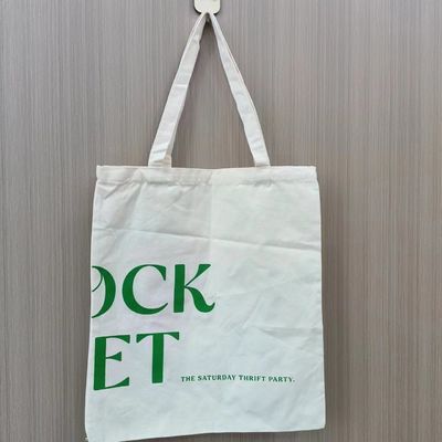 Impressão personalizada Bolsa de algodão personalizada para a vida escolar diária e ecológica
