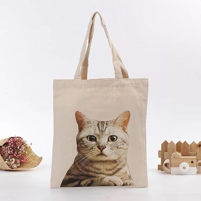 Saco reutilizável de lona para compras e viagens ecológicas