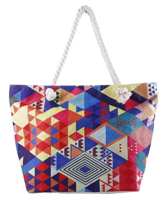 Saco de praia grande simples reutilizável Saco de praia com o mais novo estilo de moda