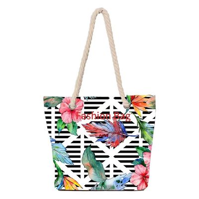 Saco de praia grande simples reutilizável Saco de praia com o mais novo estilo de moda