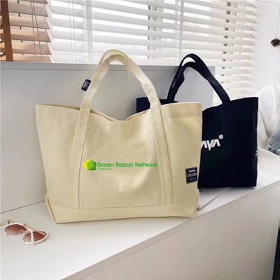 Vida escolar diária Reutilizavel Saco de compras orgânico Saco de algodão de lona com logotipo personalizado