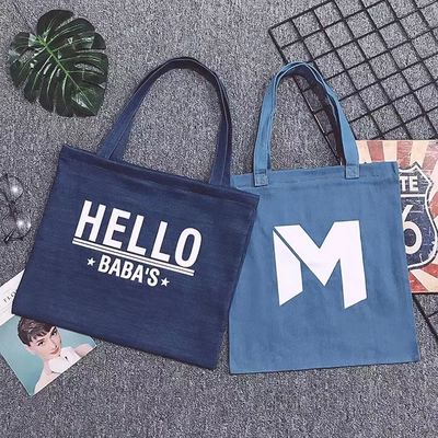 Vida escolar diária Reutilizavel Saco de compras orgânico Saco de algodão de lona com logotipo personalizado