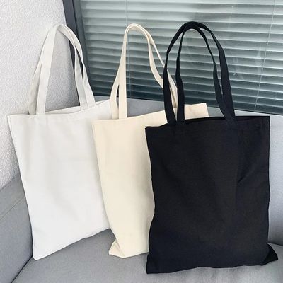 12oz Original de algodão de lona simples Tote Bag com logotipo personalizado Eco Friendly Totebag