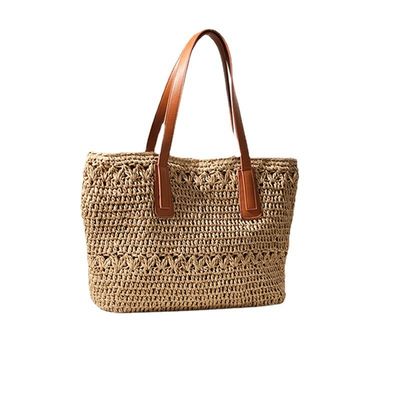 Número de alças/cordas Saco de palha estilo 2023 Saco tecido para viagens à praia selvagem