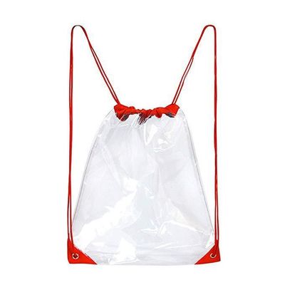 Impressão personalizada impermeável PVC transparente Mochila transparente