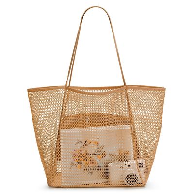 Custom Large Personalized Beach Mesh Tote Bag Style para um dia divertido na praia
