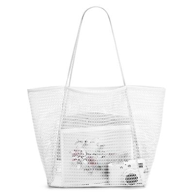 Custom Large Personalized Beach Mesh Tote Bag Style para um dia divertido na praia