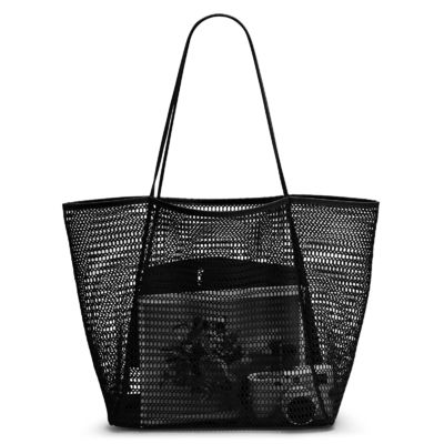 Custom Large Personalized Beach Mesh Tote Bag Style para um dia divertido na praia