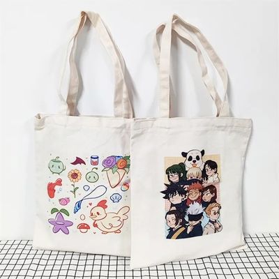 Sacos de toque de lona personalizados e ecológicos para a vida escolar diária das mulheres