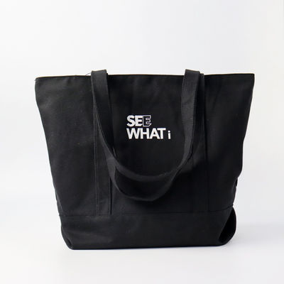 Logotipo personalizado Impresso Eco Amigável a Granel Algodão Orgânico Vestuário de Compras Saco de Tote
