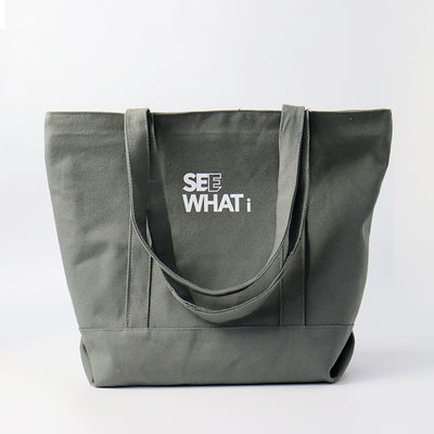 Logotipo personalizado Impresso Eco Amigável a Granel Algodão Orgânico Vestuário de Compras Saco de Tote