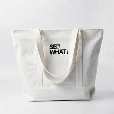 Logotipo personalizado Impresso Eco Amigável a Granel Algodão Orgânico Vestuário de Compras Saco de Tote
