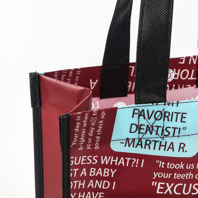 Saco de compras reutilizável não tecido com cor personalizada e estilo manipulado
