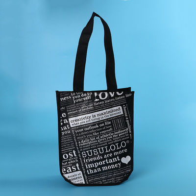 Saco de compras reutilizável não tecido com cor personalizada e estilo manipulado