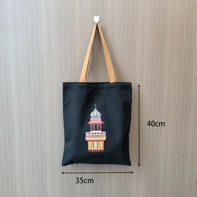 Saco de toque de lona personalizado aceitável OEM / ODM Cor sólida Padrão de letra personalizável Tipo