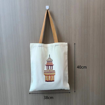Saco de toque de lona personalizado aceitável OEM / ODM Cor sólida Padrão de letra personalizável Tipo