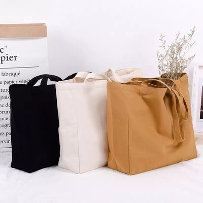 Saco de tela ecológica impresso com tela de seda Saco de compras feminino com bolsos e padrão de letras