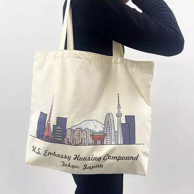 Sacos de toque de lona reutilizáveis Regalos personalizados para marcas sustentáveis e ecológicas