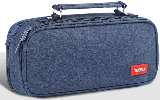 Saco de lápis de impressão simples de cor natural reutilizável personalizado com desempenho