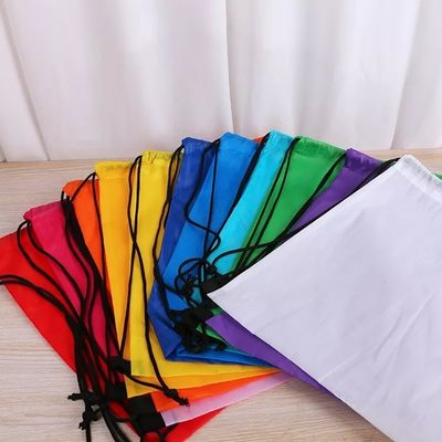 Mochila personalizada de poliéster de nylon de tamanho médio para impressão de tela de seda