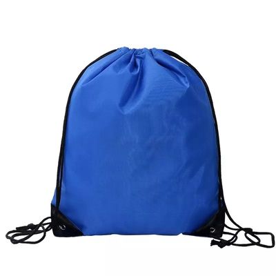 Limpeza de tela de seda Impresso Logotipo personalizado Nylon Poliéster 210D Promoção Ginásio Mochila de cordas