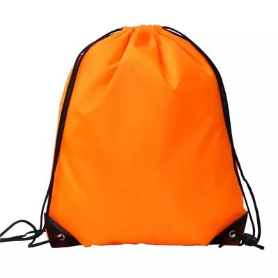 Limpeza de tela de seda Impresso Logotipo personalizado Nylon Poliéster 210D Promoção Ginásio Mochila de cordas