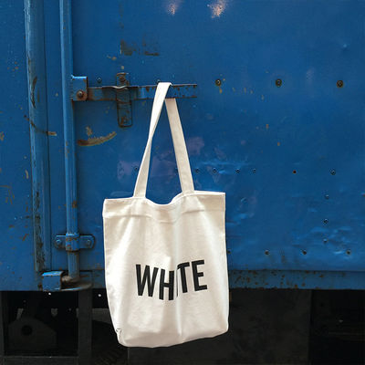 Regalos Logotipo impresso sob medida Bolsas de lona de algodão para bolsas de compras reutilizáveis