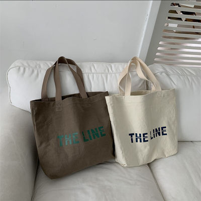 Saco de toque de lona personalizado com impressão de logotipo personalizado