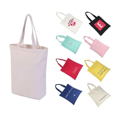 Logotipo personalizado aceito Eco-friendly Canvas pesado com bolso