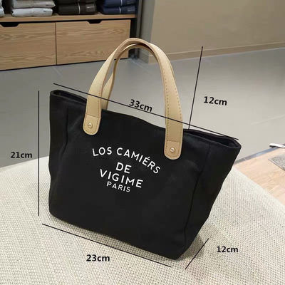 Saco de toque de lona de design personalizado com alças OEM/ODM aceitável com entrega rápida