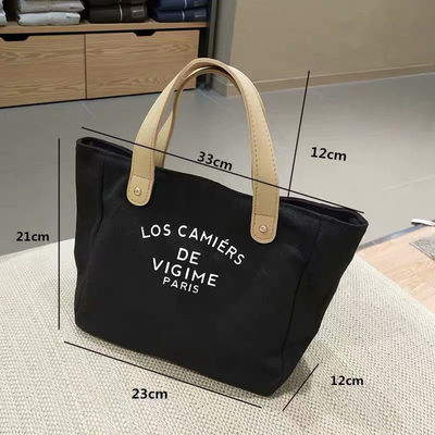 Saco de toque de lona de design personalizado com alças OEM/ODM aceitável com entrega rápida
