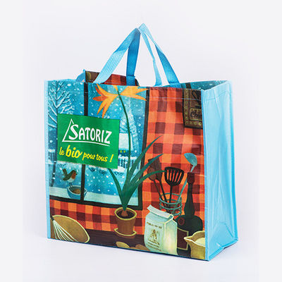 Saco de compras reutilizável de cor não tecida personalizado para compradores ecológicos