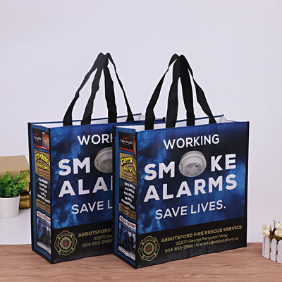 Saco de compras reutilizável de cor não tecida personalizado para compradores ecológicos