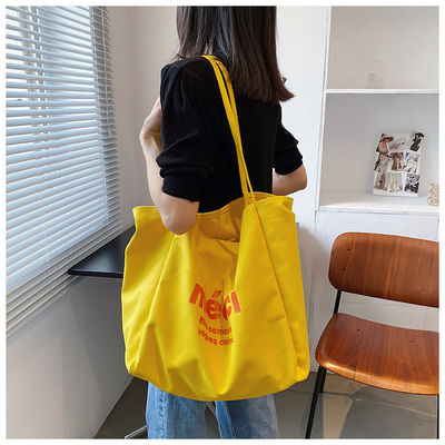 Diária da Escola Vida Eco Moda Bolsa de mão reutilizável personalizada Bolsas de algodão para mulheres