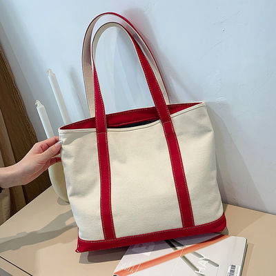 Saco de Tote de tela de cor personalizado com logotipo impresso e design personalizado
