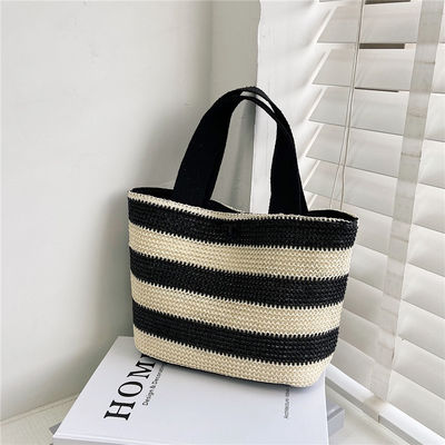 Saco de mão tecido de palha ecológico para mulheres 2022 Beach Tote Ladies Padrão Tipo Outro