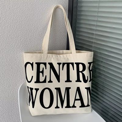 Logotipo personalizado Impresso Saco de Tote de lona para compras no varejo tamanho extra grande