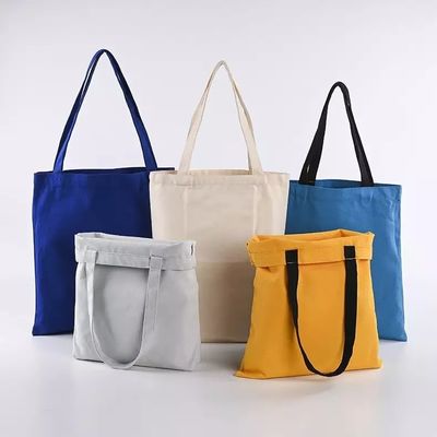 Sacos de algodão reutilizáveis de compras Sacos de lona personalizados com logotipo impresso sob medida
