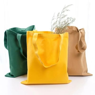 Sacos de algodão reutilizáveis de compras Sacos de lona personalizados com logotipo impresso sob medida