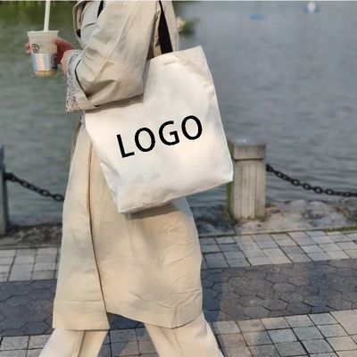 Sacos de algodão reutilizáveis de compras Sacos de lona personalizados com logotipo impresso sob medida