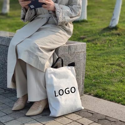 Sacos de algodão reutilizáveis de compras Sacos de lona personalizados com logotipo impresso sob medida