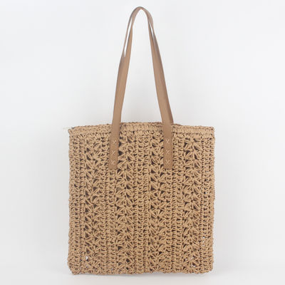 Bolsa de moda de verão de 2022 Bolsa de praia de palha Bolsa de toque com logotipo personalizado