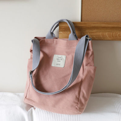 Cores personalizadas Tamanho Médio Menina Canvas Peito Crossbody Tote ombro Saco de mensageiro
