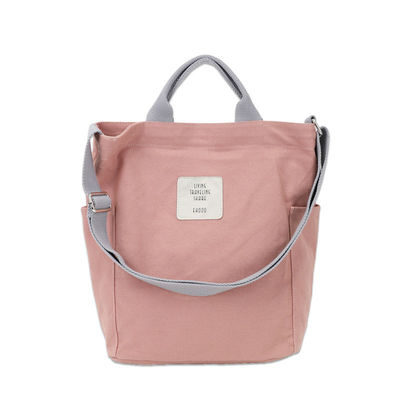 Cores personalizadas Tamanho Médio Menina Canvas Peito Crossbody Tote ombro Saco de mensageiro
