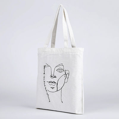 Mais recente carta de estilo de moda Imprimir bolsa de algodão Tote para design personalizado