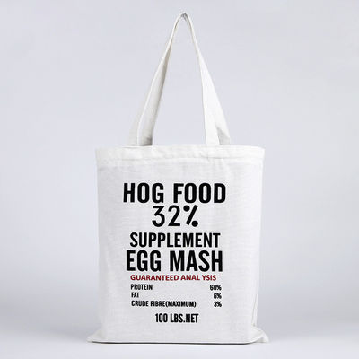 Mais recente carta de estilo de moda Imprimir bolsa de algodão Tote para design personalizado