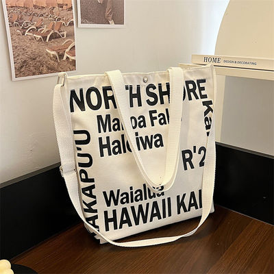 As mais recentes mulheres da moda de lona Crossbody Saco com Tote Manopla e padrão de letra