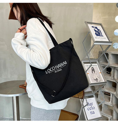 As mais recentes mulheres da moda de lona Crossbody Saco com Tote Manopla e padrão de letra