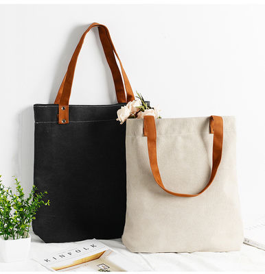 Sacos de algodão de tela reutilizável de tamanho médio e de moda para compras ecológicas